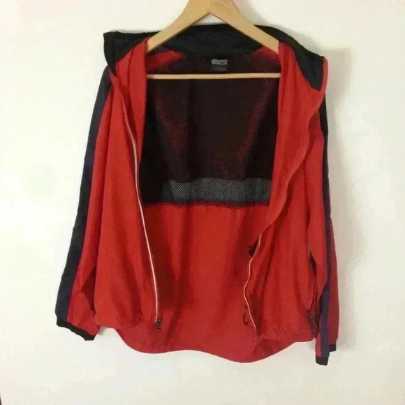 Nike Red Blue Windbreaker Lightweight Large Jacket - Picture 5 of 7